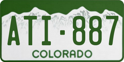 CO license plate ATI887