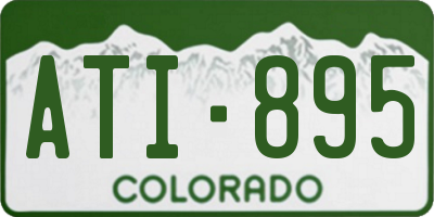 CO license plate ATI895
