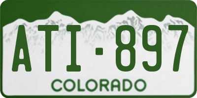 CO license plate ATI897