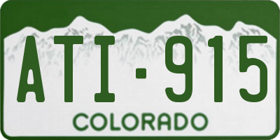 CO license plate ATI915