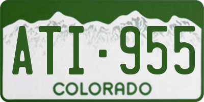 CO license plate ATI955