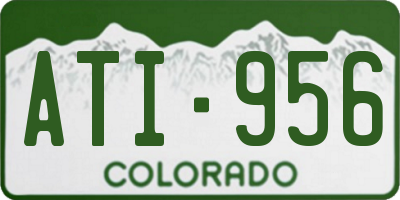 CO license plate ATI956