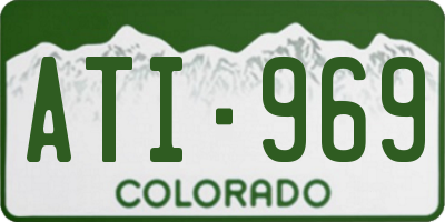 CO license plate ATI969