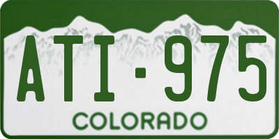 CO license plate ATI975