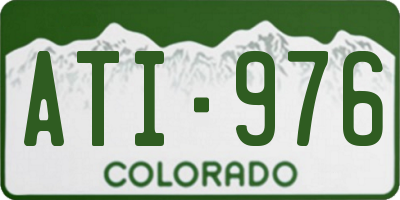 CO license plate ATI976