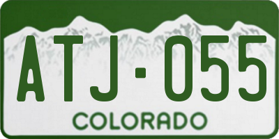 CO license plate ATJ055