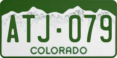 CO license plate ATJ079