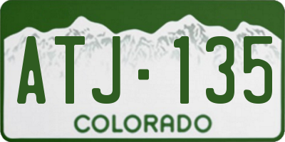 CO license plate ATJ135