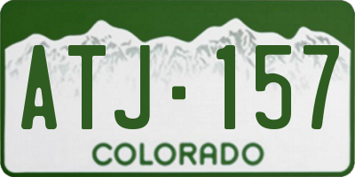 CO license plate ATJ157