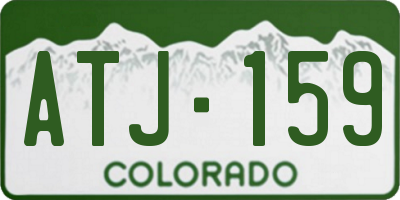 CO license plate ATJ159