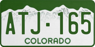 CO license plate ATJ165