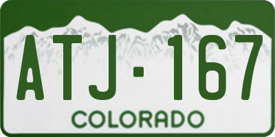 CO license plate ATJ167