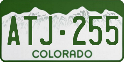 CO license plate ATJ255