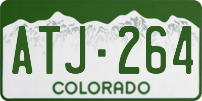 CO license plate ATJ264