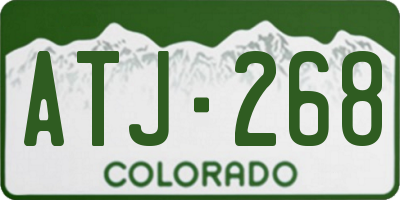CO license plate ATJ268