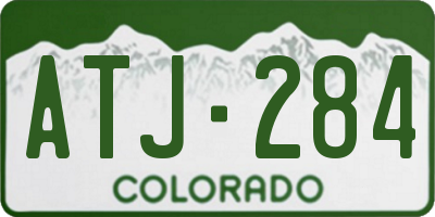 CO license plate ATJ284