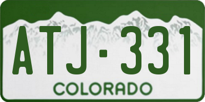 CO license plate ATJ331