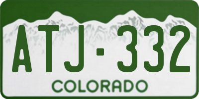 CO license plate ATJ332