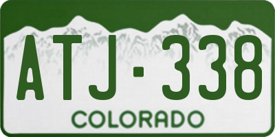 CO license plate ATJ338