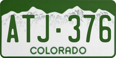 CO license plate ATJ376