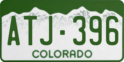 CO license plate ATJ396