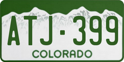 CO license plate ATJ399