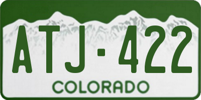 CO license plate ATJ422