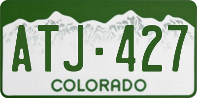 CO license plate ATJ427