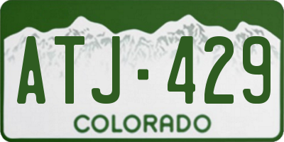 CO license plate ATJ429