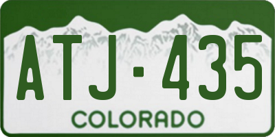 CO license plate ATJ435