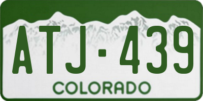 CO license plate ATJ439