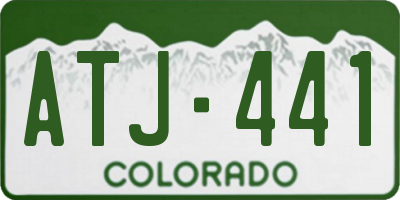 CO license plate ATJ441