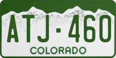 CO license plate ATJ460