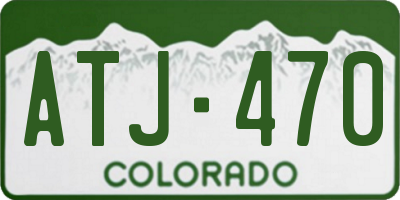 CO license plate ATJ470