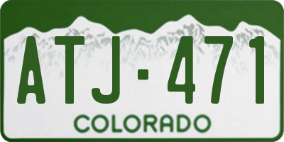 CO license plate ATJ471