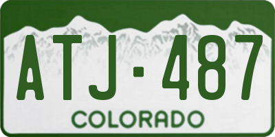 CO license plate ATJ487