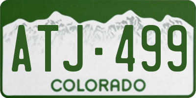 CO license plate ATJ499