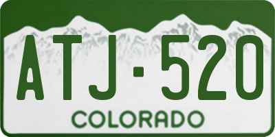 CO license plate ATJ520