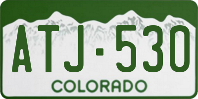CO license plate ATJ530