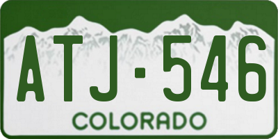 CO license plate ATJ546