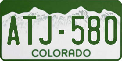 CO license plate ATJ580