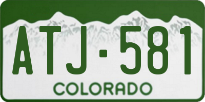 CO license plate ATJ581