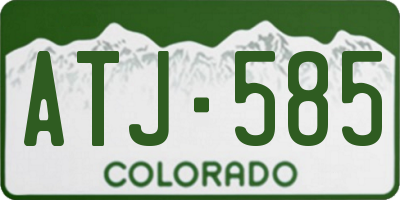 CO license plate ATJ585