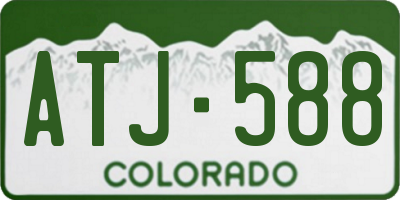 CO license plate ATJ588