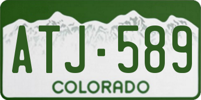 CO license plate ATJ589