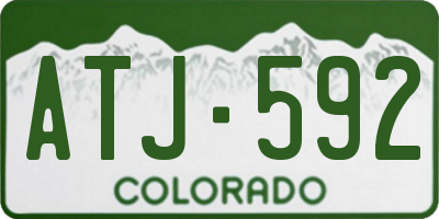 CO license plate ATJ592