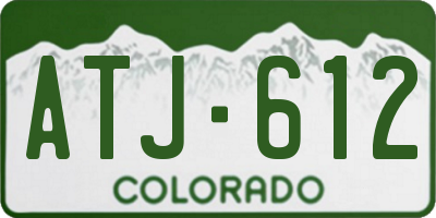 CO license plate ATJ612
