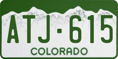 CO license plate ATJ615