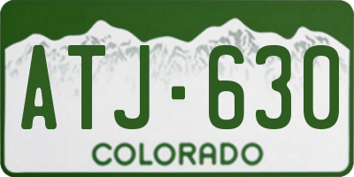 CO license plate ATJ630