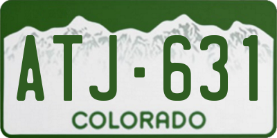 CO license plate ATJ631